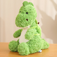 Peluche de dinosaure personnalisé, jouet Super doux, Adorable, vert, Dragon, cadeaux pour enfants, 23cm, 35cm, 45cm, vente en gros