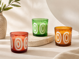 Modern Colorful Dot Glass Jar Scented <b>Paraffin</b> Wax Candle Cylinder Home Decoration Floral Plant Fragrance Aromatherapy - Product Image 4