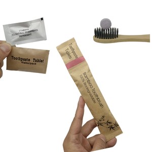 <span class=keywords><strong>Dentifricio</strong></span> in Compresse Ecologico per Hotel, 2 Compresse per Sacchetto, Formato da Viaggio, Confezione in Carta Kraft - Product Image 4