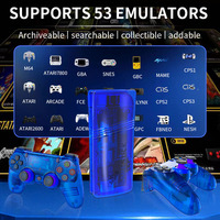 Nouvelle console de jeu rétro GS5 Mini 4K avec émulateur TV, manettes sans fil 2,4 GHz, jeu à deux joueurs, 20000-30000 jeux intégrés
