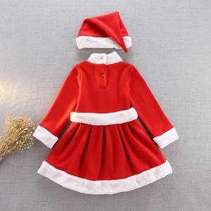 Nuovo Aggiornamento 2026: Costume da Babbo Natale Rosso per Bambine, Abbigliamento per Feste, Vestito Natalizio con Fascia per Capelli e <span class=keywords><strong>Mantello</strong></span> per Halloween - Product Image 5