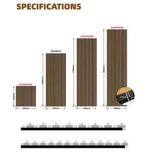 Grooved Wooden Slat Acoustic Wall Flexible Pet Wood Veneer Acoustic Panel Akupanel For Apartments - Product Image 3
