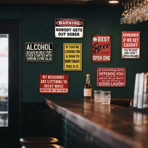 Funny <strong>Bar</strong> <strong>Signs</strong> for Home <strong>Bar</strong> Wall Decor - Vintage Garage Metal <strong>Signs</strong>, Man Cave Decor F, Personalized Basement <strong>Bar</strong> Accessories - Product Image 2