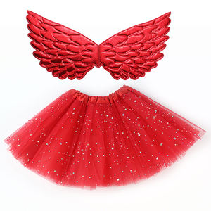 CM198 da 3 a 8 anni le ragazze si vestono in Costume da balletto Tutu gonna fata <span class=keywords><strong>Angel</strong></span> Wing Set per bambina vestito da festa - Product Image 5