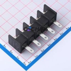 DBT30H-11.0-5P-BK-P Barrier Terminal Block Through hole Component (THT),P=11mm Connector 11mm 30A 300V - Product Image 2