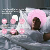 Gorro de Satén Personalizado al por Mayor para Mujer, Gorro para Dormir, Banda Ancha Ajustable, Suave, para Cabello Rizado, Playa, Deportes al Aire Libre, con Logotipo