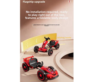 Kart à pédales électrique pour enfants à quatre roues avec télécommande, pliable, portable, voiture jouet <span class=keywords><strong>1000W</strong></span> 500cc 7.1KG 4 temps, modèle ZTH-888 - Product Image 6