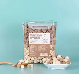 Mascota liofilizado gato snack comida para perros pollo pellet pechuga de pollo codorniz yema de huevo entera pato al por mayor comida para mascotas