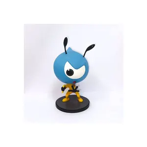 Vêtements de Kung Fu jaune personnalisés OEM, tête de Bobble de Figurine personnalisée