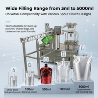 Machine de remplissage, de bouchage et d'étiquetage entièrement automatique pour bouteilles et bocaux en verre ou plastique (ronds, carrés, plats) de 100 à 1000 ml, 2000 BPH, avec piston pour boissons