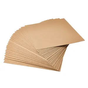 Boîte de cartes en papier personnalisée marron blanc, 50 pièces, emballage en carton ondulé pour la fabrication de boîte