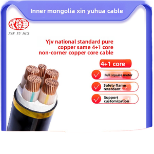 Zr-Yjv Standaard Puur Koper 5-Core 4 + 1 Industriële Voedingskabel 10 16 35 50 70 95 Vierkante Meter Pvc Oplaadstapel Kabel - Product Image 6