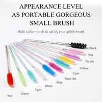 Vente en gros bon marché 50 pièces/sac brosse de nettoyage des cils brosse de nettoyage des cils de Salon brosse à cils de mascara jetable