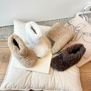 Chaussures d'hiver pour enfants de haute qualité, hauteur cheville, semelle antidérapante, douces, en coton, chaudes, en fourrure, bottes pour garçons et filles - Product Image 2