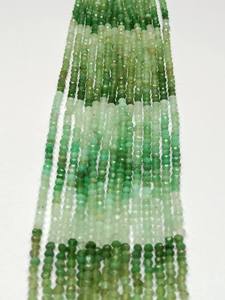 Cuentas de Crisoprasa Natural de Alta Calidad, Facetadas, de 2mm, en Forma de Rondelle, con Degradado de Color, Certificadas por CNAS, para la Fabricación de Joyería - Product Image 2