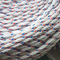 Cuerda de Pesca de Plástico PP, Estructura Trenzada de 3/4 Hilos, Color Personalizado, Diámetro de 1-30 mm, Cuerda de Embalaje