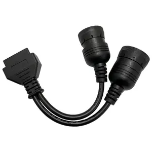 6-poliges J1708-oder 9-poliges J1939-bis 16-poliges OBDII-LKW-Y-Splitter kabel für den Diagnose adapter für schwere Nutzfahrzeuge