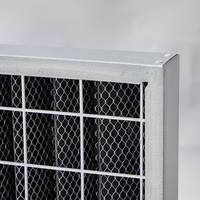 Filtre en maille métallique ondulée en acier inoxydable pour préfiltration CVC, faible résistance, lavable, réutilisable, pour l'élimination de la poussière