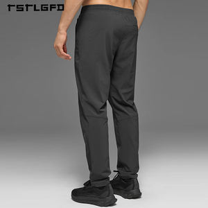 กางเกงจ็อกเกอร์ผู้ชายแบบสั่งตัด น้ำหนักเบา ผ้าใยผสม ซิปข้าง กระเป๋าข้าง ขอบเอวยางยืด สำหรับกิจกรรมในเมือง - Product Image 2