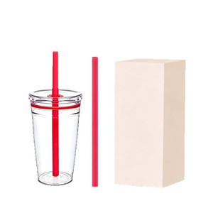 Shang Kou Ai Transparent Tritan Straw Cup 450ml Bpa Free Party Drinkware - Product Image 5