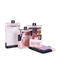 Vente en gros de boîtes de papier kraft pour cils rouges shampooing cadeau déjeuner Chine pour emballage de cils revêtement UV laminage mat gaufrage