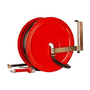 Api sistem perlindungan api pemadam kebakaran pipa fitting Fire Hose Reel 1 inch Jet chrome nozzle