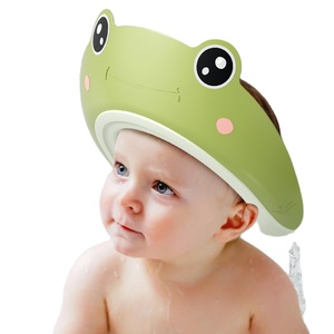 Productos para bebés recién nacidos, gorro de ducha impermeable para bebés, turbante ajustable con diseño floral, gorro para lavar el cabello del bebé - Product Image 1
