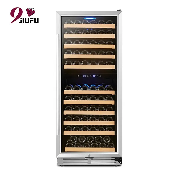 Bán Hot 121 Chai Với Xây Dựng Trong/Freestanding Rượu Tủ Lạnh Dual Zone Wine Cooler Tủ Lạnh