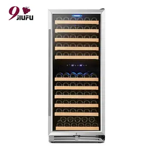 Hot Sale 121 bottles with built in/freestanding wine fridge dual zone Wine Cooler refrigerator