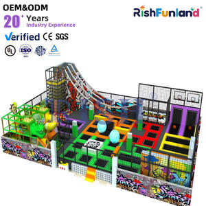 Aire de jeux intérieure souple de haute qualité Rish pour enfants, grande aire de saut, parc de trampolines intérieur - Product Image 1