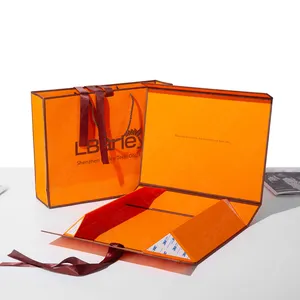 Caja magnética para pelucas de papel de cartón reciclable de tamaño personalizado OEM, caja de regalo magnética plegable de lujo con tapa magnética