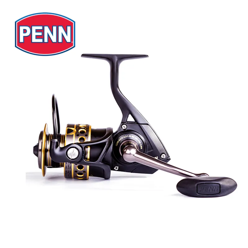 PENN BATTLE II — moulinet de pêche entièrement en métal, tambour fixe, couleur noire, adaptée à l'eau salée