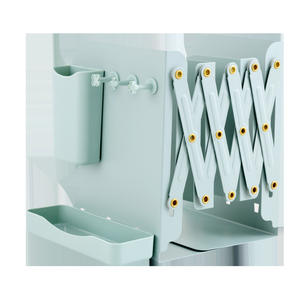 Support de livre télescopique en métal avec boîte à stylos, organisateur de bureau pour étudiants, porte-documents et fournitures scolaires - Product Image 5