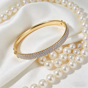 CUSTOM 10K/14K/18K SOLID GOLD LAB GROWN CVD IGI/HPHT Round BRILLIANT CUT DIAMOND CLASSIC ENGAGEMENT PARTY <b>BANGLE</b> for <b>MEN</b> & WOMEN - Product Image 6