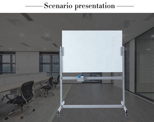 <span class=keywords><strong>Bacheca</strong></span> di alta qualità per ufficio didattico lavagna magnetica in vetro lavagna Mobile in vetro - Product Image 4
