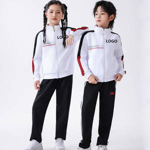 <span class=keywords><strong>Tuta</strong></span> da <span class=keywords><strong>Calcio</strong></span> <span class=keywords><strong>Bianca</strong></span> per Bambini, Completo Sportivo da Uomo con Zip Intera, Giacca e Pantaloni per Corsa, Palestra, Fitness e Attività all'Aperto - Product Image 1