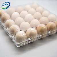 Barquette à œufs en plastique PET haute transparence, qualité alimentaire, empilable, antichoc, incassable, emballage d'œufs personnalisé ODM imprimé