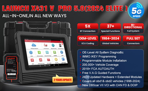 LAUNCH X431 PRO V5.0フルシステムカー診断スキャナーOBD2 <span class=keywords><strong>ECU</strong></span>コーディングツールTPMSリセットおよびメンテナンス機能付き - Product Image 6