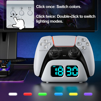 Station de charge de jeu unique avec lumière RGB AL-P5486-W ABS 2026 pour la série PS5, support de stockage pour manette de jeu, accessoires