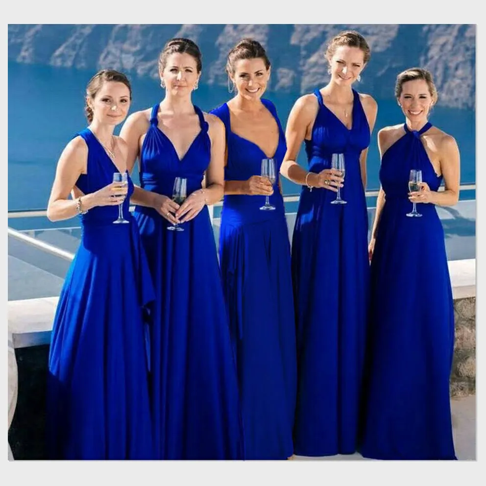 Manufacturer made multi-way convertible gorgeous weddings party evening bridesmaid long dresses 2022