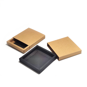 Tốt nhất thủ công Hộp Quà Tặng emballages Bán buôn giá thấp Kraft các tông trượt ngăn kéo Hộp bao bì Logo tùy chỉnh giấy ngăn kéo hộp - Product Image 1