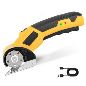 4V Scissors Cordless Shears Type C Rechargeable <b>Powerful</b> Cutting <b>Tool</b> for Fabric Cardboard CS-4A 4v Cordless Shears CS- - Product Image 1