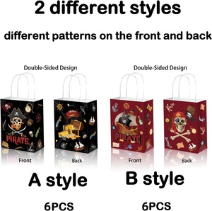 Lot <span class=keywords><strong>de</strong></span> 12 sacs cadeaux pirates, sacs <span class=keywords><strong>de</strong></span> fête, petits sacs <span class=keywords><strong>de</strong></span> friandises, sacs <span class=keywords><strong>de</strong></span> bonbons, sacs <span class=keywords><strong>de</strong></span> gâteries pour garçons, anniversaire, baby shower, Halloween - Product Image 2