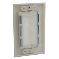 Douille murale brosse brossée plaque murale multimédia Pass-Through Insert avec plaque murale décoratrice