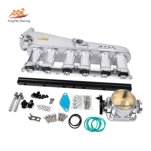 Collecteur d'admission d'air froid pour Toyota <span class=keywords><strong>Supra</strong></span> <span class=keywords><strong>MK3</strong></span> Aristo 1jz-gte Collecteur d'admission en aluminium 90mm Corps de papillon - Product Image 2