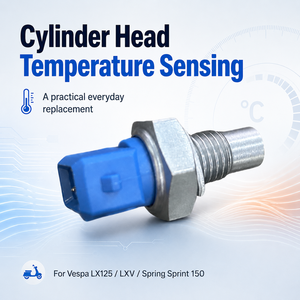 Sensore di Temperatura dell'Acqua per <span class=keywords><strong>Vespa</strong></span> Primavera Sprint S 50 <span class=keywords><strong>125</strong></span> 150 946 4T <span class=keywords><strong>3V</strong></span> LT125 LX125 LXV125 LXV150 LX150 LT150 58273R 875168 - Product Image 2