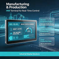 PC industriel robuste sans ventilateur de 12,1 pouces, directement de l'usine, pour HMI (HMI-Controlled) OEM/ODM
