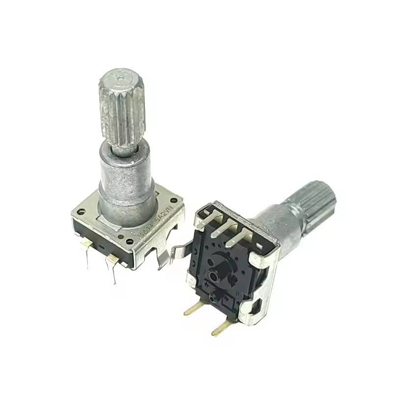 <strong>Rotary</strong> <strong>Encoder</strong> <strong>Switch</strong> EC11 With Push <strong>Switch</strong> <strong>16</strong> <strong>Position</strong> 5pin Type Handle Length 20 mm Plum shaft