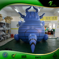 Monstre gonflable géant 3D dessin animé XXXL 3m H Ballon gonflable d'anime japonais pour défilé à l'hélium