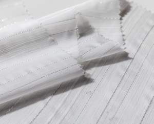 Tela de gasa de seda <span class=keywords><strong>2022</strong></span> poliéster Shifeng para ropa de <span class=keywords><strong>mujer</strong></span>, hilo Puro Blanco, 100% - Product Image 3
